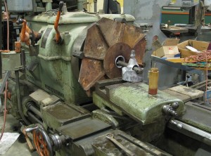 A 2' X 2' BASE PLATE FOR ONE OF OUR OLD M.O.W. MACHINES NEEDS A LITTLE HELP.